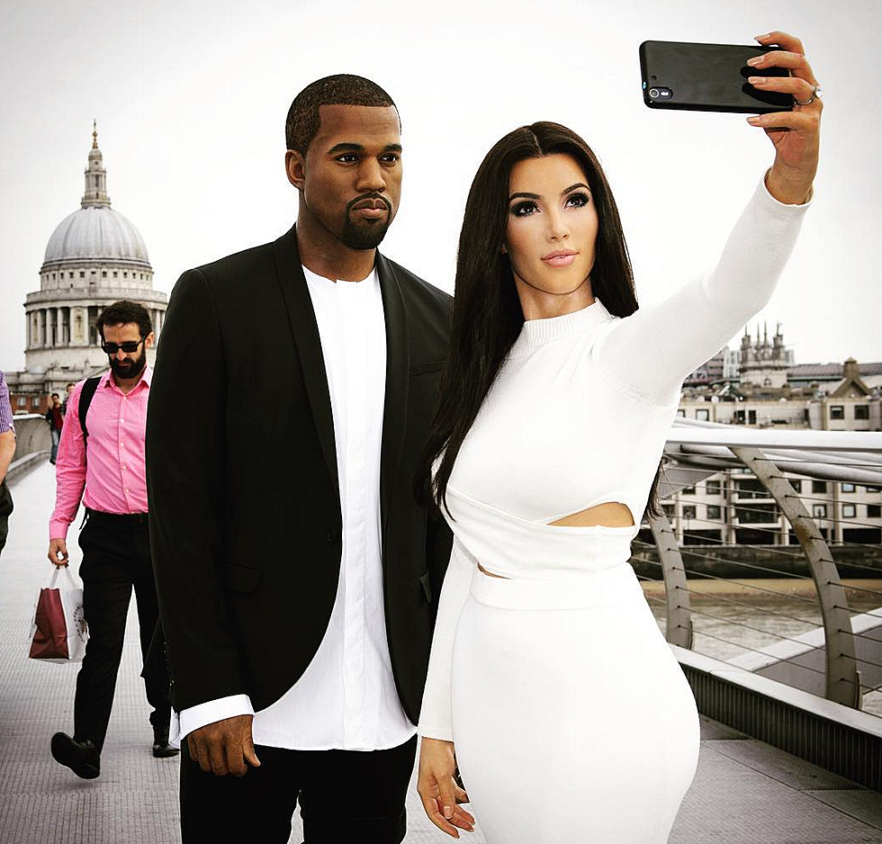 Kanye et Kim Kardashian en cire