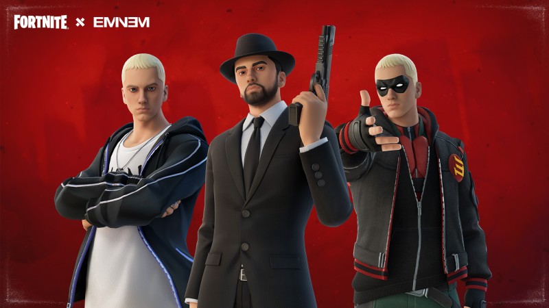 Les skins d'Eminem dans Fortnite