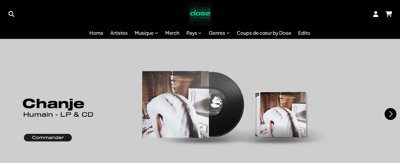 Découvrez et précommandez Humain, le nouvel album de Chanje (Dose Store)
